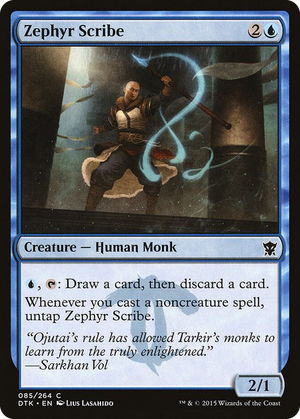 0085 Zephyr Scribe C Dragons of Tarkir