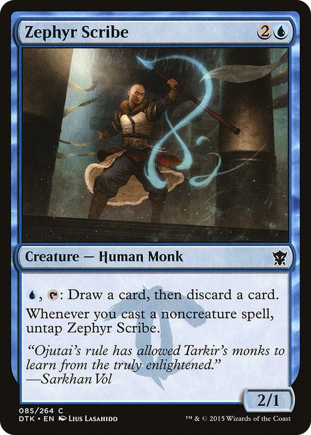 0085 Zephyr Scribe C Dragons of Tarkir