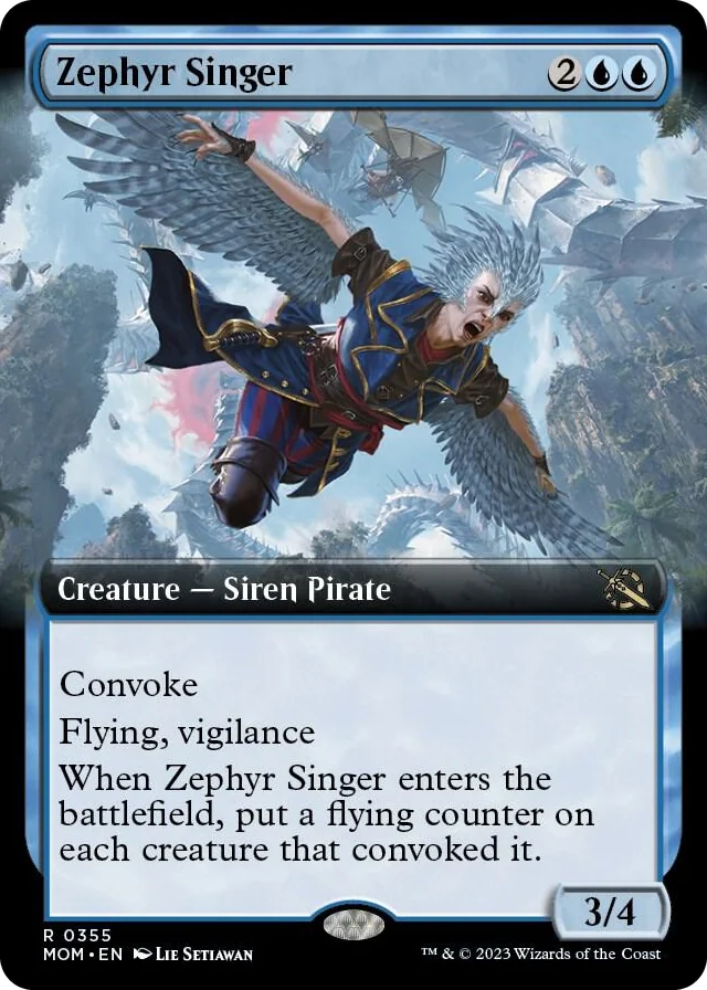 0355 Zephyr Singer (Extended Art) R March of the Machine