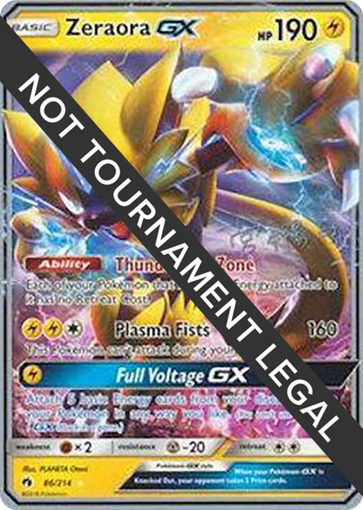 0086 Zeraora GX - 2019 (Haruki Miyamoto) Ultra Rare World Championship Decks