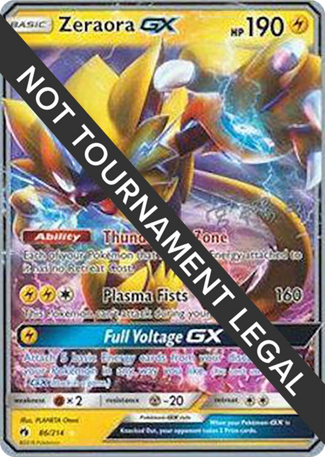 0086 Zeraora GX - 2019 (Haruki Miyamoto) Ultra Rare World Championship Decks