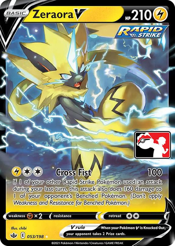 0053 Zeraora V Ultra Rare Prize Pack Series Cards