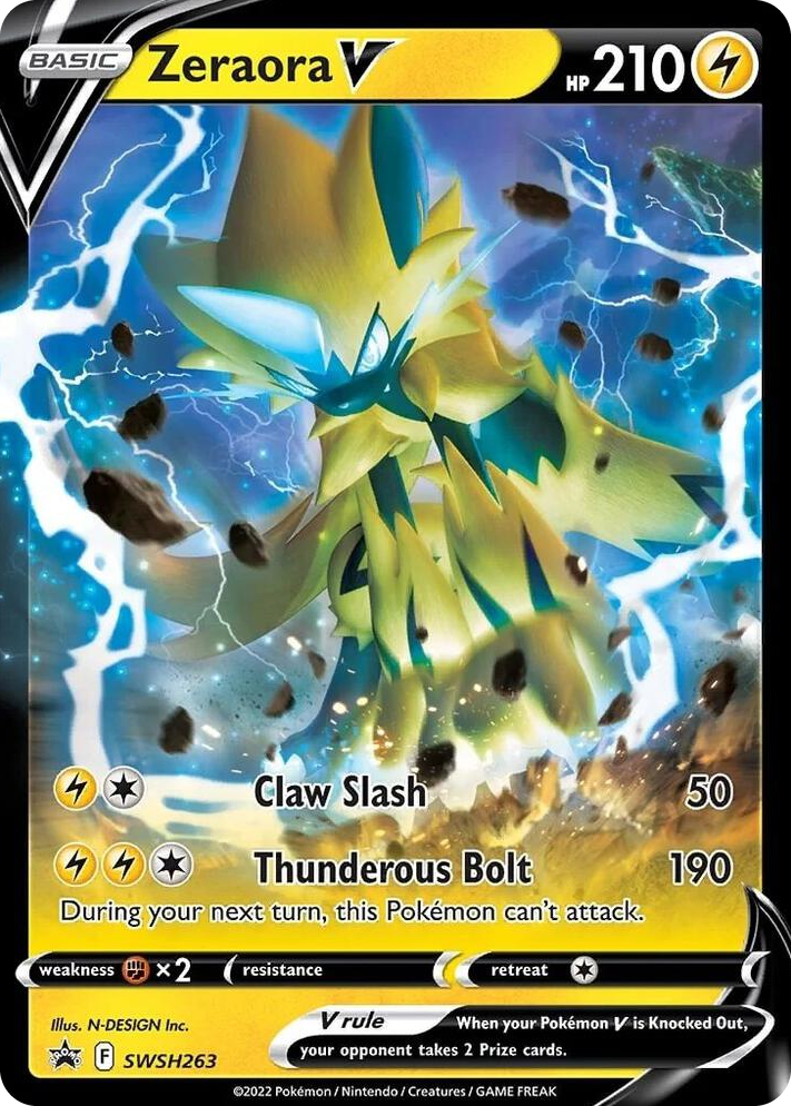 0263 Zeraora V - SWSH263 Promo Sword & Shield Promo Cards