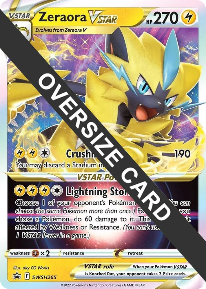 0265 Zeraora VSTAR - SWSH265 Promo Jumbo Cards