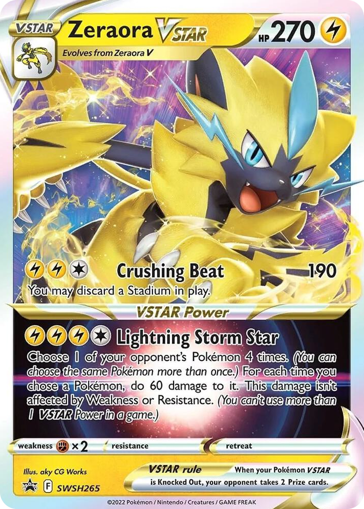 0265 Zeraora VSTAR - SWSH265 Promo Sword & Shield Promo Cards