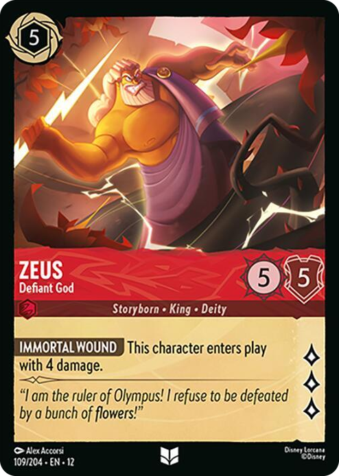 0109 Zeus - Defiant God Uncommon Wilds Unknown