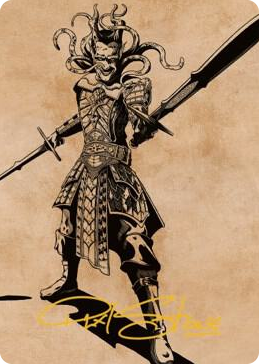 0078 Zevlor, Elturel Exile Art Card (78/81) (Gold-Stamped Signature) S Art Series: Commander Legends: Battle for Baldur's Gate
