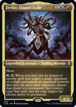 0552 Zevlor, Elturel Exile (Foil Etched) R Commander Legends: Battle for Baldur's Gate