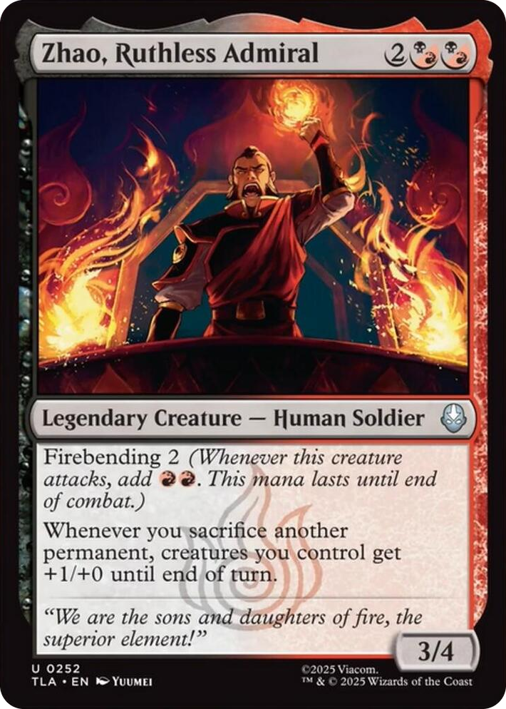 0252 Zhao, Ruthless Admiral U The Last Airbender