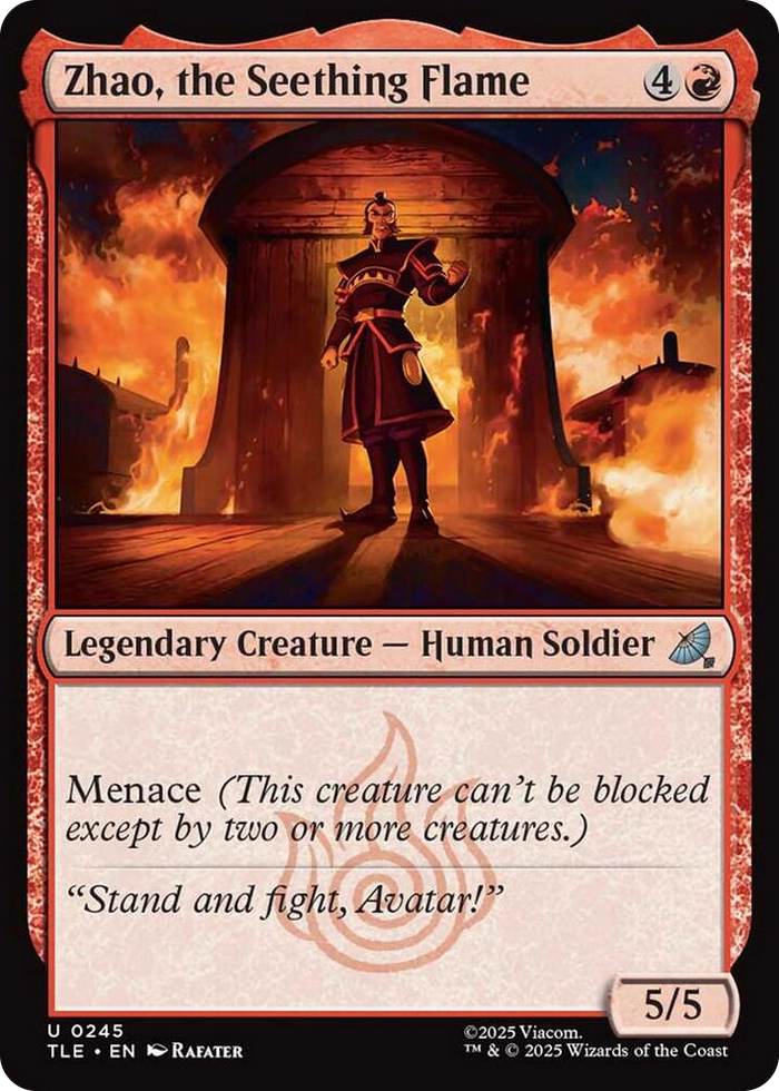 Zhao, the Seething Flame (0245) #245 U - The Last Airbender: Eternal-Legal Pokemon card