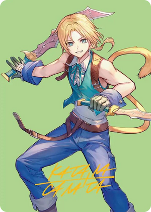 0049 Zidane, Tantalus Thief Art Card (Gold-Stamped Signature) S Art Series: FINAL FANTASY
