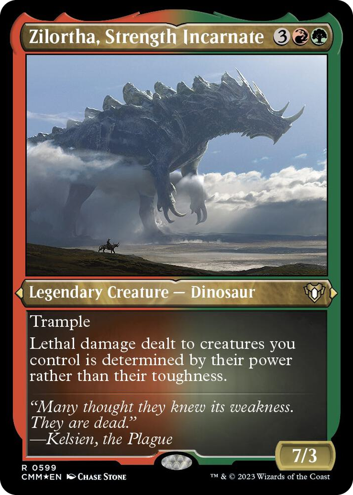 0599 Zilortha, Strength Incarnate (Foil Etched) R Commander Masters