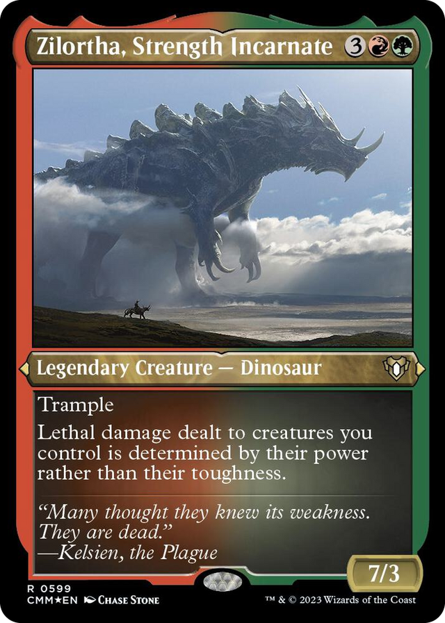 0599 Zilortha, Strength Incarnate (Foil Etched) R Commander Masters