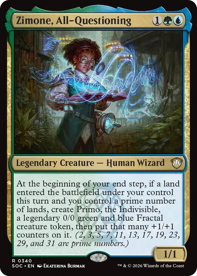 0340 Zimone, All-Questioning R Commander: Secrets of Strixhaven