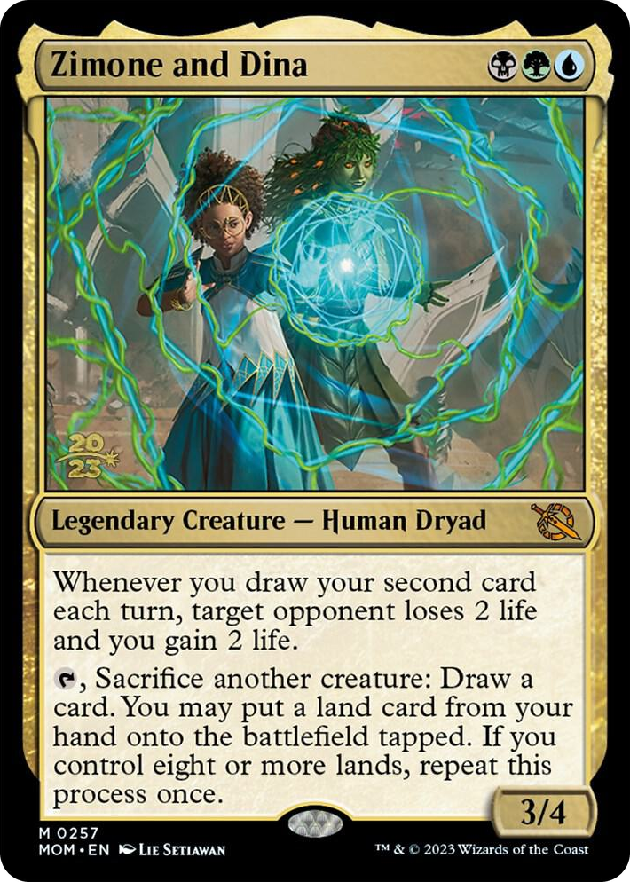 0257 Zimone and Dina M Prerelease Cards