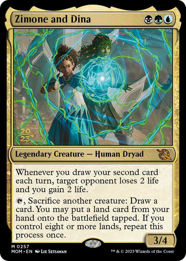 0257 Zimone and Dina M Prerelease Cards