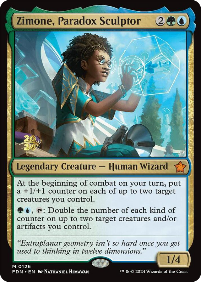 0126 Zimone, Paradox Sculptor M Prerelease Cards