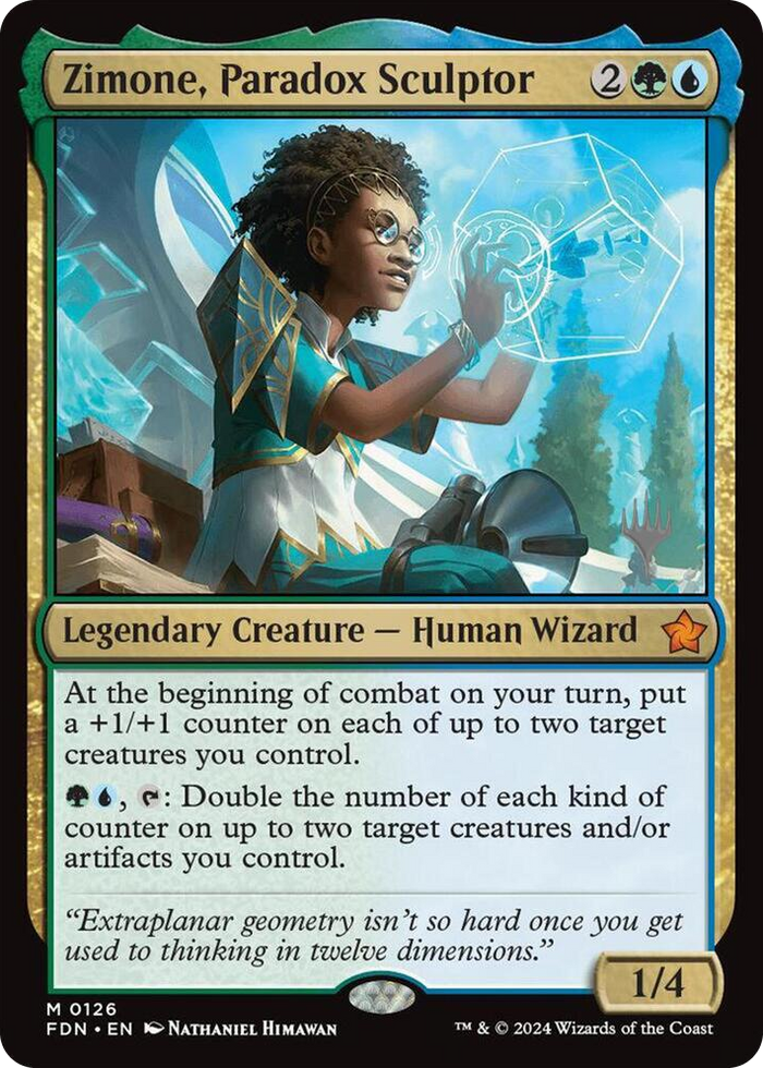 Zimone, Paradox Sculptor #126 M - Promo Pack: Tarkir: Dragonstorm Pokemon card