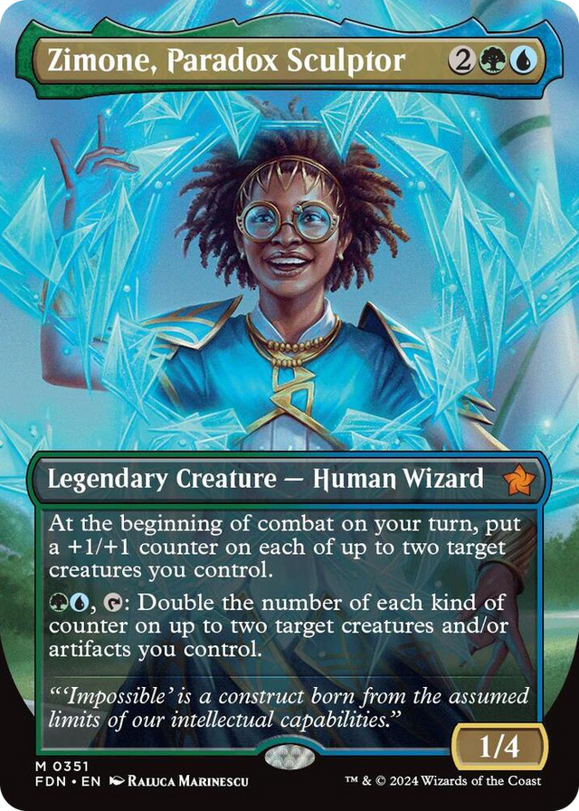 0351 Zimone, Paradox Sculptor (Borderless) M Foundations