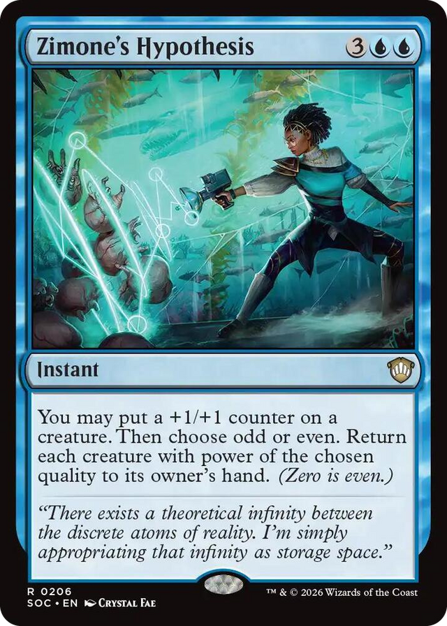 0206 Zimone's Hypothesis R Commander: Secrets of Strixhaven