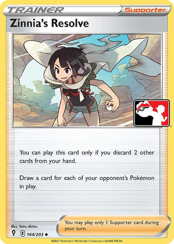 0164 Zinnia's Resolve Uncommon Prize Pack Series Cards