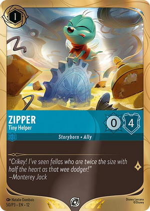 0050 Zipper - Tiny Helper Promo Disney Lorcana Promo Cards