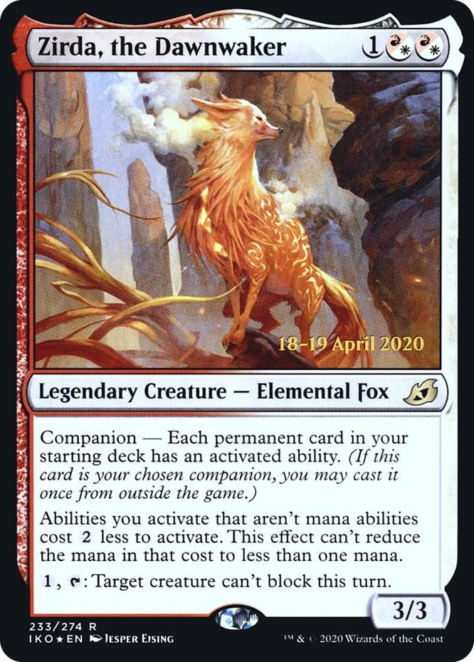 0233 Zirda, the Dawnwaker R Prerelease Cards