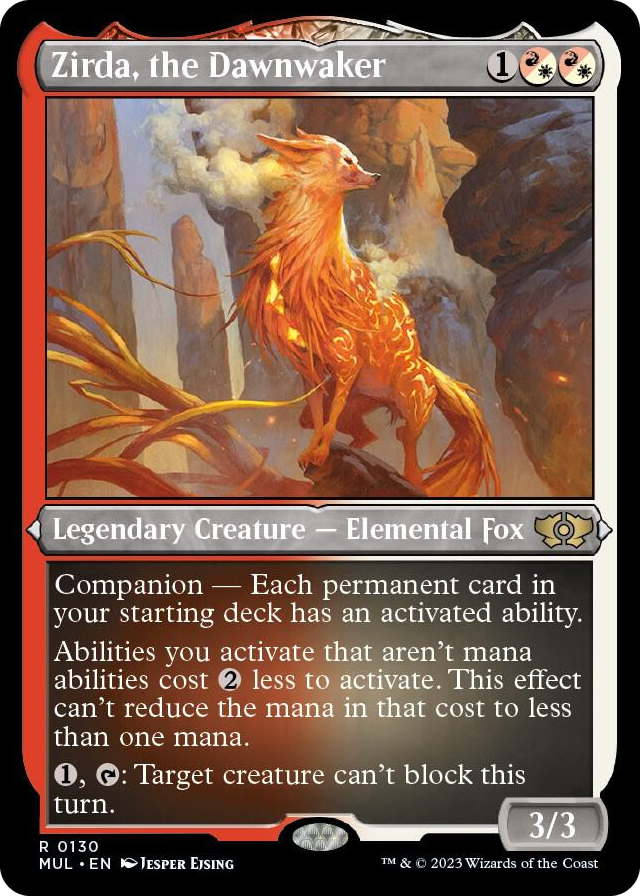 0130 Zirda, the Dawnwaker (Foil Etched) R March of the Machine: Multiverse Legends