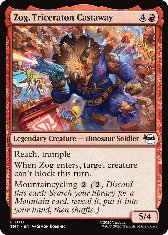 0111 Zog, Triceraton Castaway C Teenage Mutant Ninja Turtles
