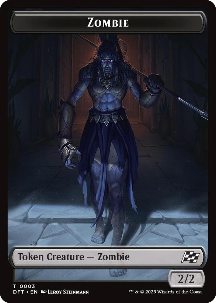 0003 Zombie (0003) // Pilot Double-Sided Token T Aetherdrift
