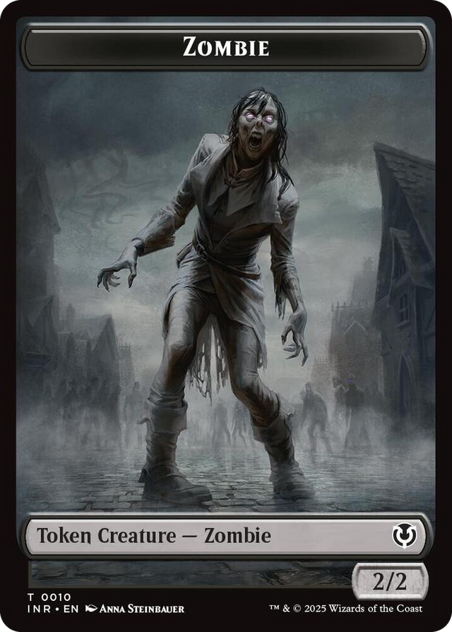 0010 Zombie (0010) // Blood Double-Sided Token T Innistrad Remastered