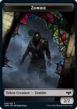 0008 Zombie (008) // Boar Double-Sided Token T Innistrad: Crimson Vow