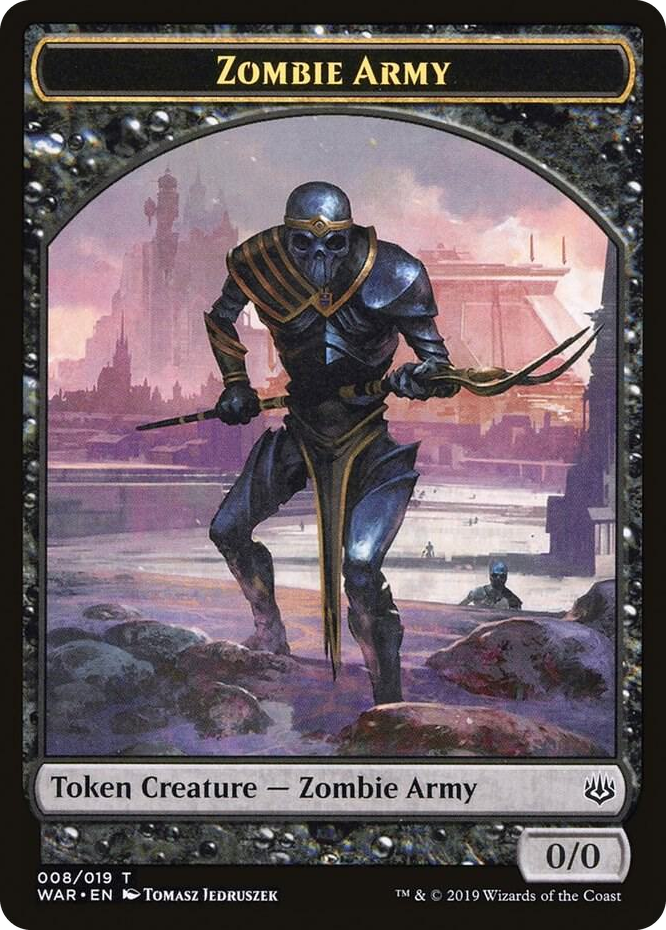 0008 Zombie Army Token (008) T War of the Spark