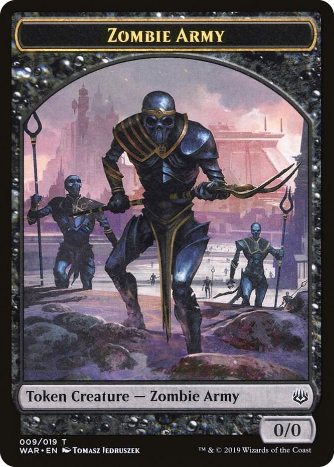 0009 Zombie Army Token (009) T War of the Spark
