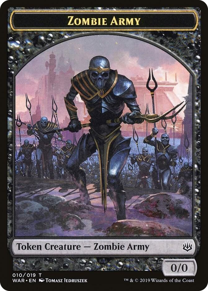 0010 Zombie Army Token (010) T War of the Spark