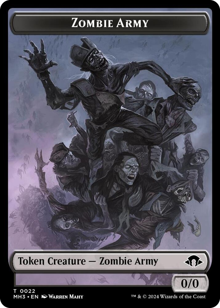 0022 Zombie Army Token T Modern Horizons 3