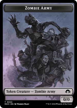 0022 Zombie Army Token T Modern Horizons 3