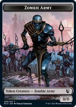 0006 Zombie Army // Zombie (005) Double-Sided Token T Commander: Innistrad: Midnight Hunt