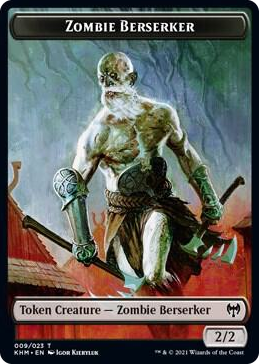 0009 Zombie Berserker Token T Kaldheim