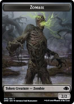 0005 Zombie // Construct Double-Sided Token T Dominaria Remastered