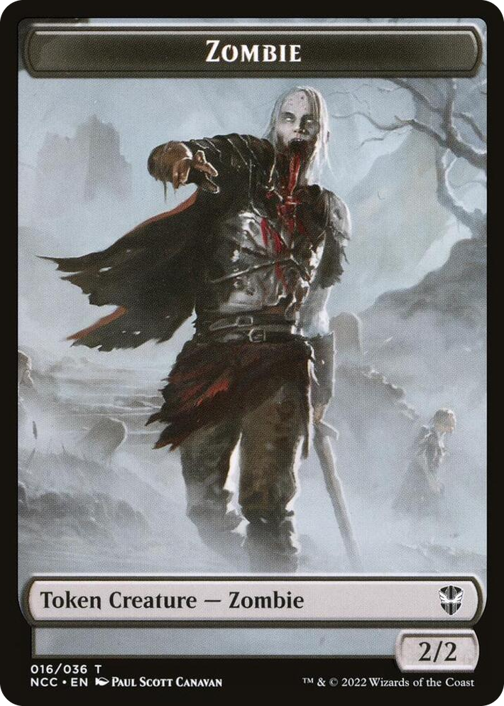 0016 Zombie // Drake Double-Sided Token T Commander: Streets of New Capenna