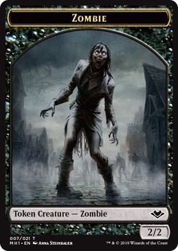 0007 Zombie // Elephant Double-Sided Token T Modern Horizons