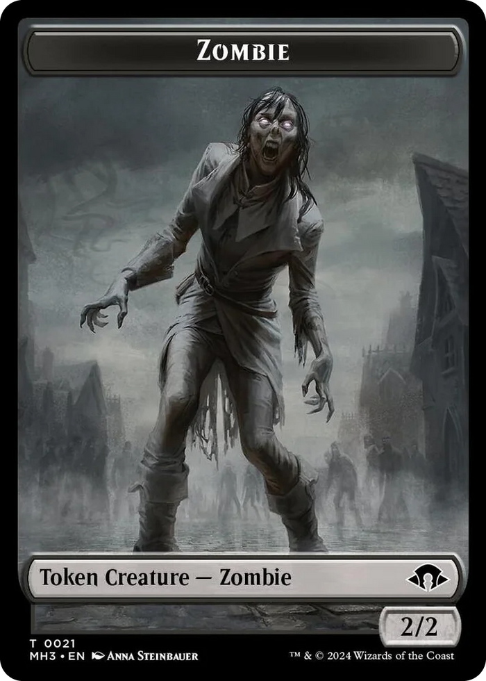 0021 Zombie // Energy Reserve Double-Sided Token T Modern Horizons 3