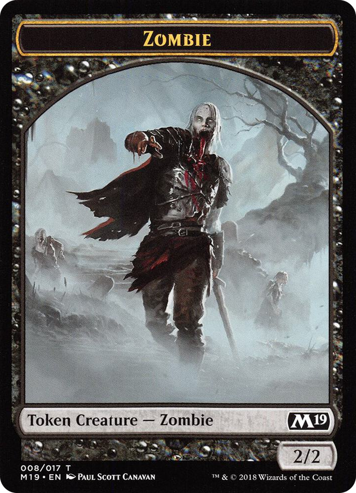 0008 Zombie // Goblin Double-Sided Token (Game Night) T Core Set 2019