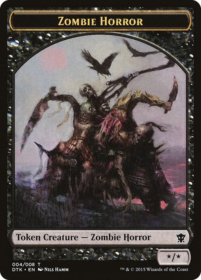 0004 Zombie Horror Token T Dragons of Tarkir