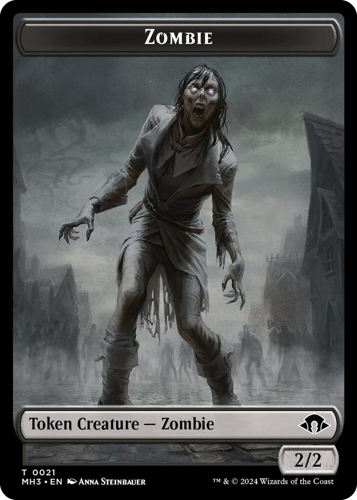 0021 Zombie // Insect (0027) Double-Sided Token T Modern Horizons 3