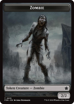0015 Zombie // Insect Doubled-Sided Token T Foundations