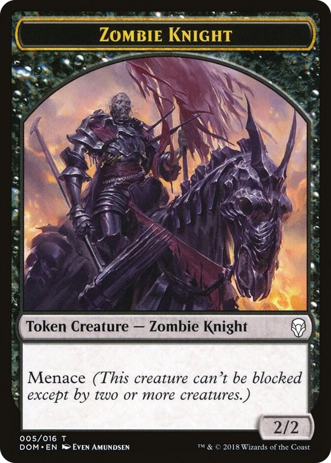 0005 Zombie Knight Token T Dominaria