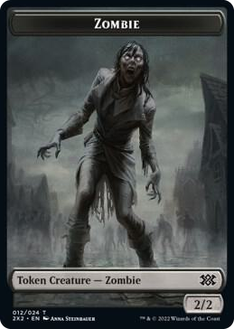 0012 Zombie // Phyrexian Golem Double-Sided Token T Double Masters 2022