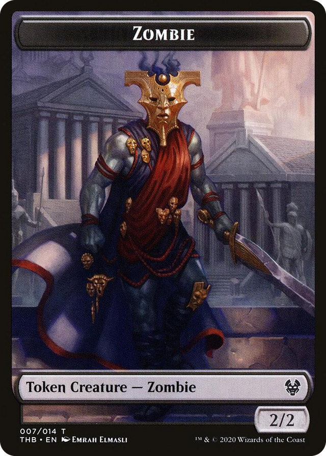 0007 Zombie // Satyr Double-Sided Token T Theros Beyond Death